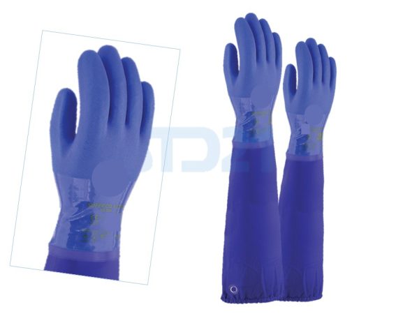 GUANTES CON MANGUITOS PVC