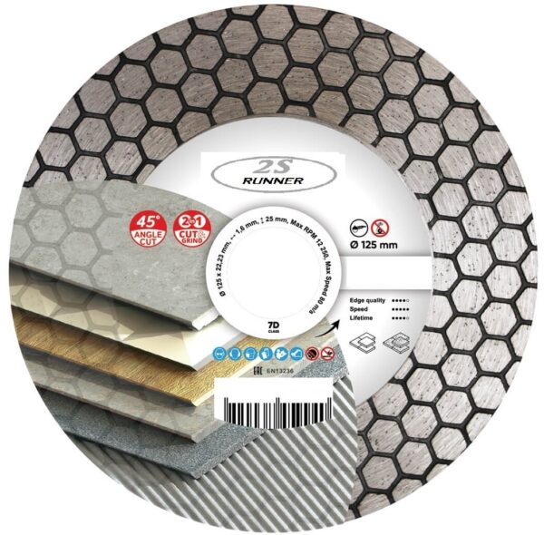 Disco fresa 2S Runner para porcelánico