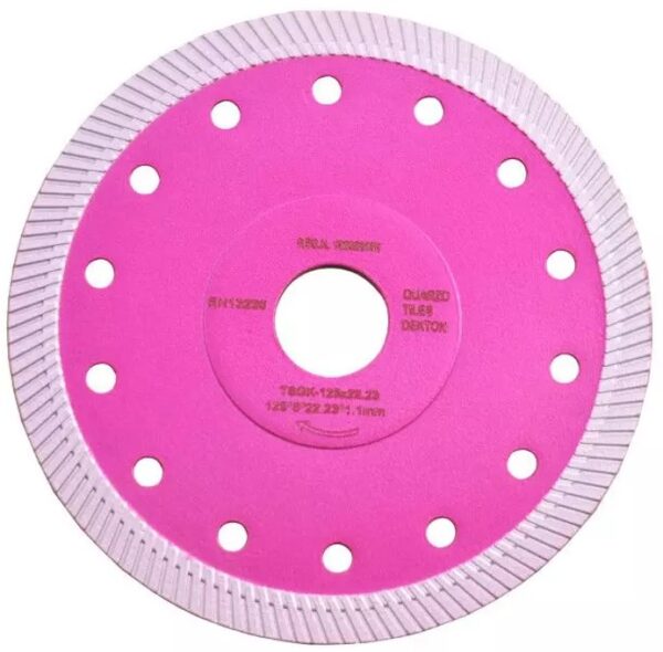 Disco diamante turbo porcelánico rosa
