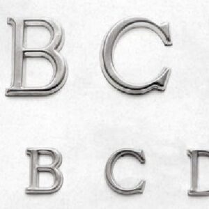 Letras troqueladas de acero inoxidable