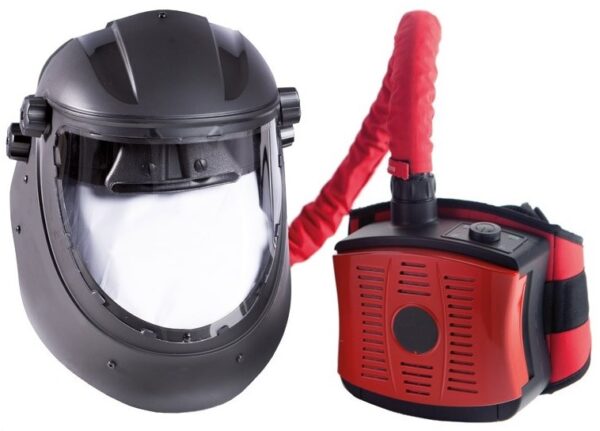 Equipo de respiración con pantalla facial