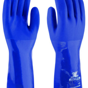Guante pvc azul