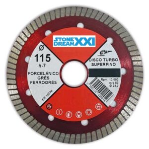 Disco diamante turbo para porcelánico